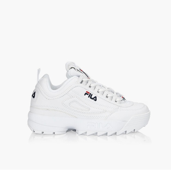 FILA Disruptor White Trainers Size -8.5 - Picture 2 of 12